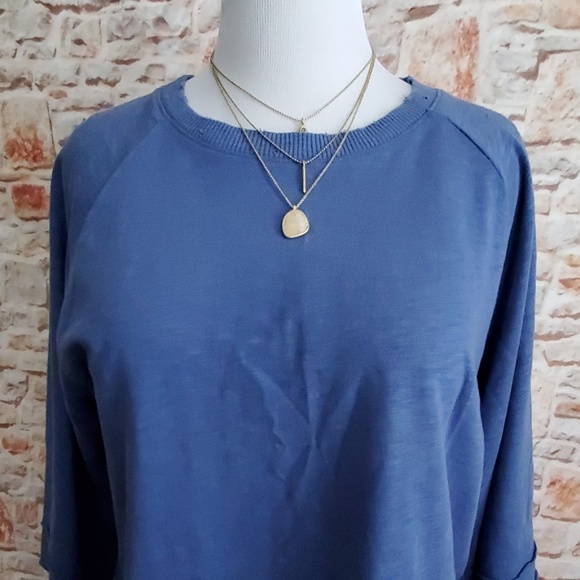 New Calvin Klein Jeans Distressed Sweatshirt - Picture 2 of 7